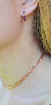 Srebrny łańcuszek 925 pancerka Różowe złoto 70 cm DIA-LAN-6017-925 1,7mm.  Łańcuszki to uniwersalne dodatki, które sprawdzają się na każdą okazję i dla kobiet w każdym wieku (4).JPG